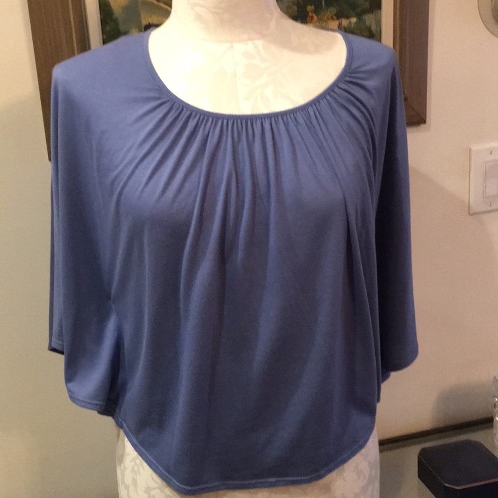 Batwing top, blue Sz Small by Grass collection